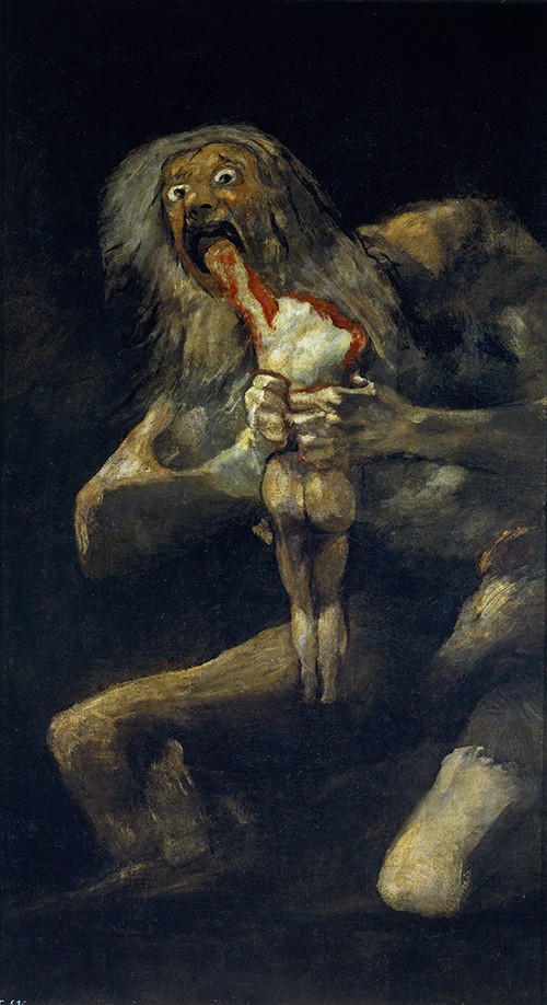 Saturno che divora i suoi figli - Francisco Goya