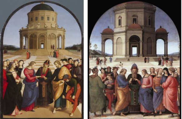 sposalizio perugino vs raffaello